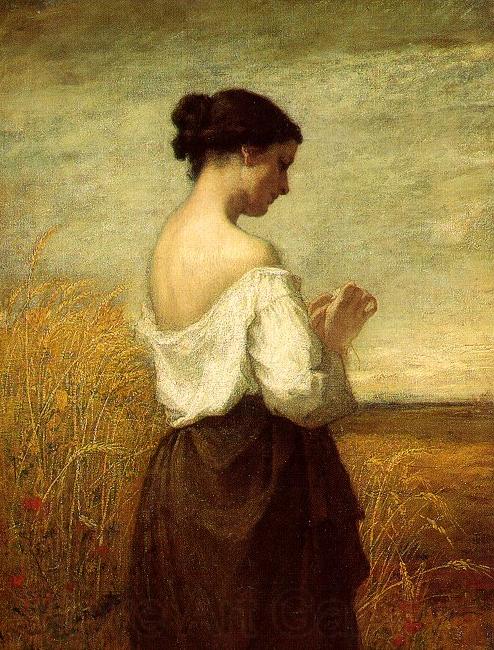William Morris Hunt Peasant Girl France oil painting art